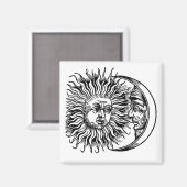 中世の太陽と月 マグネット (正面/裏面)