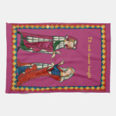 中世の夫婦 キッチンタオル (横)