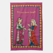 中世の夫婦 キッチンタオル (縦)