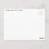 中世の女性が糸を巻く ポストカード (裏面)