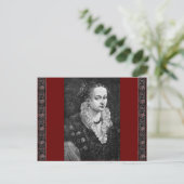 中世の女性 ポストカード (スタンド正面)