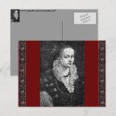 中世の女性 ポストカード (正面/裏面)