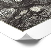 中世の女王と愛玩龍 ポスター (角)