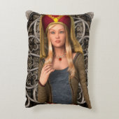 中世の婦人 アクセントクッション (裏面(縦))