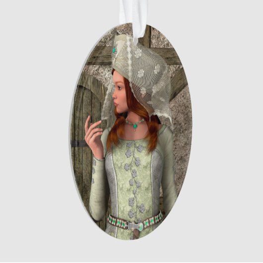 中世の婦人 オーナメント (正面)