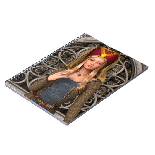 中世の婦人 ノートブック (左側)