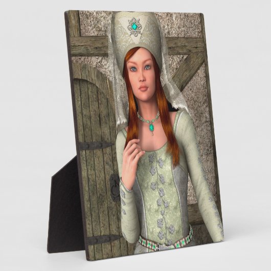 中世の婦人 フォトプラーク (側面)