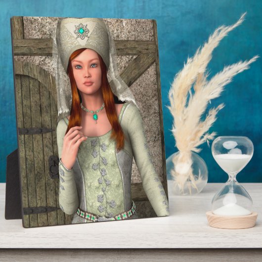 中世の婦人 フォトプラーク (側面)