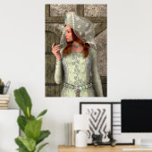 中世の婦人 ポスター (ホームオフィス)