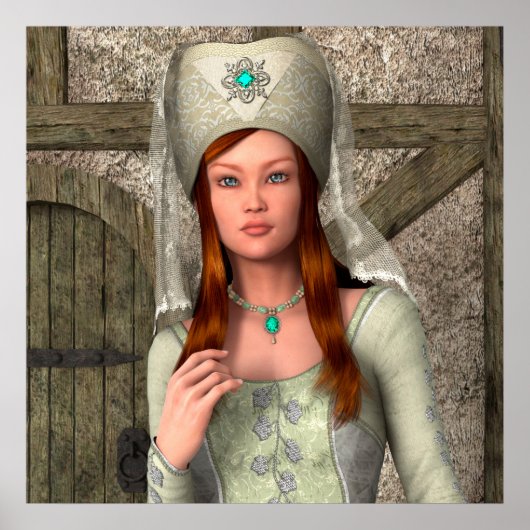 中世の婦人 ポスター (正面)