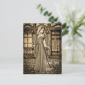 中世の婦人 ポストカード (スタンド正面)