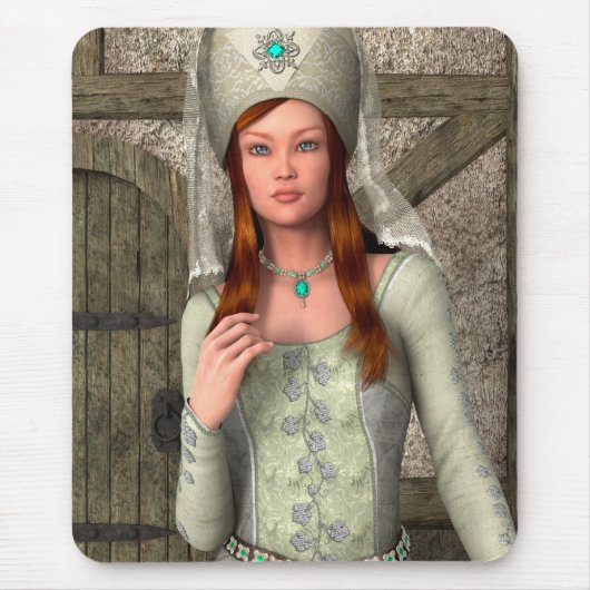 中世の婦人 マウスパッド (正面)