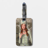 中世の婦人 ラゲッジタグ (裏面縦)