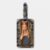 中世の婦人 ラゲッジタグ (裏面縦)