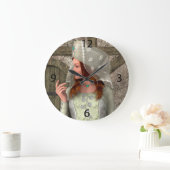 中世の婦人 ラージ壁時計 (ホーム)