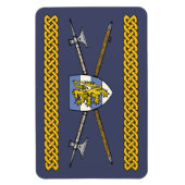 中世の宝石類と盾 マグネット (縦)