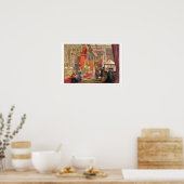 中世の宮廷、Puginによって設計された、プレート40から' ポスター (キッチン)