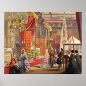 中世の宮廷、Puginによって設計された、プレート40から' ポスター (正面)