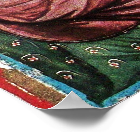 中世の小鳥の庭の詩人 ポスター (角)