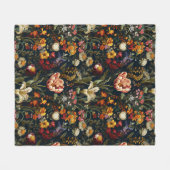 中世の庭園 フリースブランケット (正面(横))