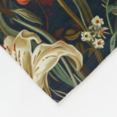 中世の庭園 フリースブランケット (角)