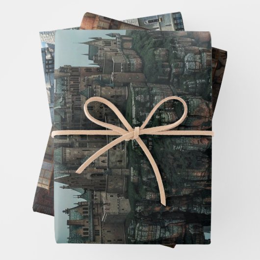 中世の建築と城の切り離し ラッピングペーパーシート (インサイチュ)