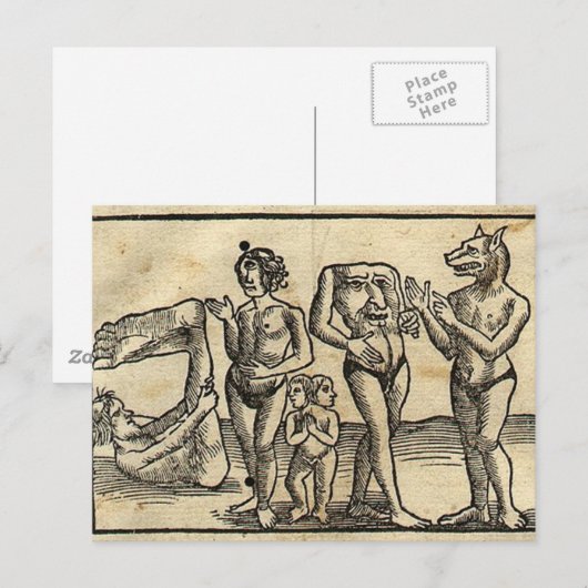 中世の怪物 ポストカード (正面/裏面)