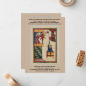 中世の恋人フラットノートカード ノートカード (正面/裏面インサイチュ)