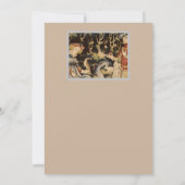 中世の恋人フラットノートカード ノートカード (裏面)