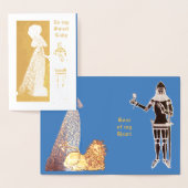 中世の恋人騎士とレディーカード 箔カード (ディスプレー)