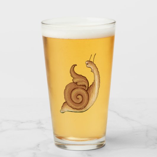 中世の悲鳴カタツムリのガラスのタンブラー タンブラーグラス (ドリンク正面)