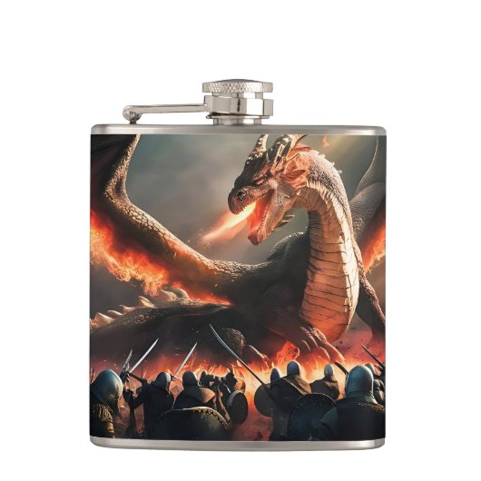 中世の戦場でのドラゴンブレス#1 フラスク (正面)