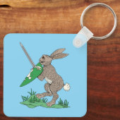 中世の戦士ウサギ キーホルダー (裏面)