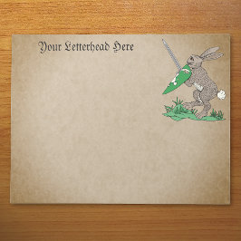 中世の戦士ウサギ ノートパッド