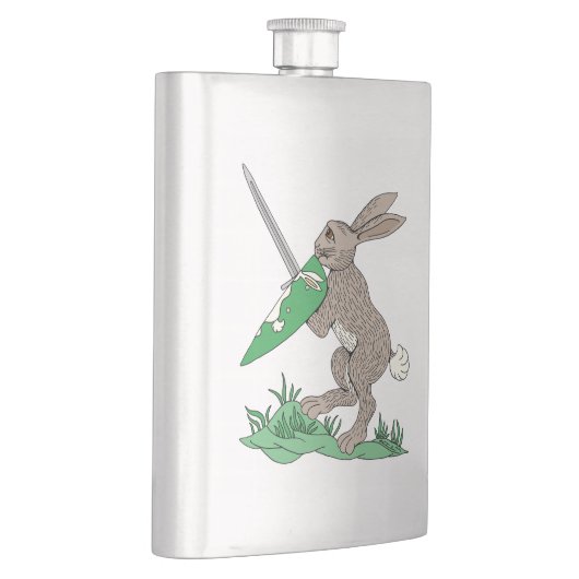 中世の戦士ウサギ フラスク (右)