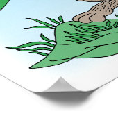 中世の戦士ウサギ ポスター (角)