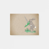 中世の戦士ウサギ ポストイット (正面)