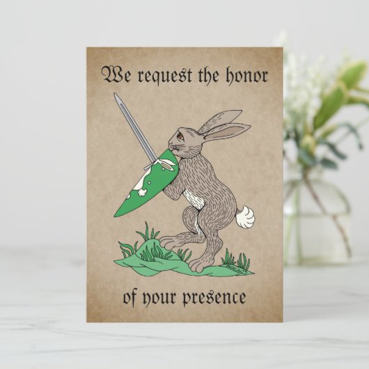中世の戦士ウサギ 招待状 (スタンド正面)