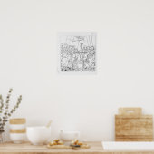 中世の戦闘 ポスター (キッチン)