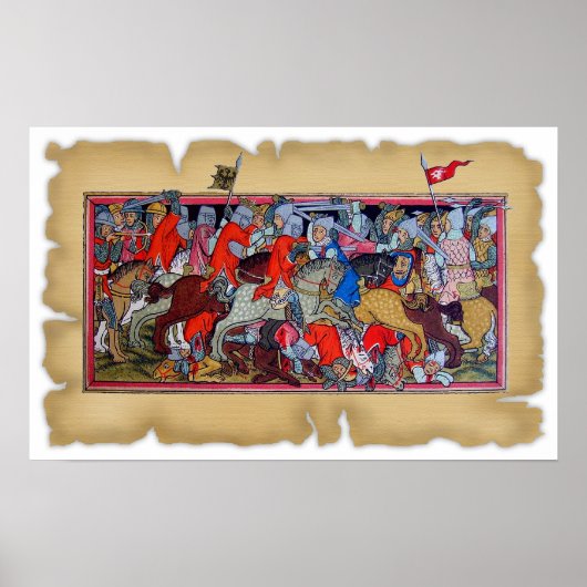 中世の戦闘 ポスター (正面)