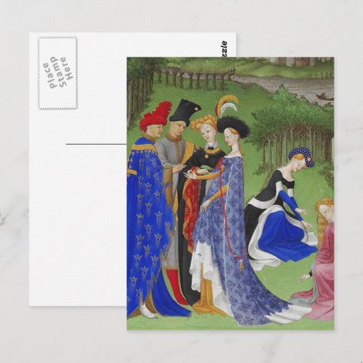 中世の挨拶 ポストカード (正面/裏面)