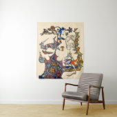 中世の推定の戦争カタツムリvs騎士，龍。ライオン タペストリー (インサイチュ)