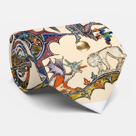 中世の推定の戦争カタツムリvs騎士,龍。ライオン ネクタイ (ロール)