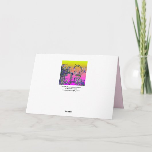 中世の推定の戦争、騎士、巨大なカタツムリのピンク シーズンカード (裏面)