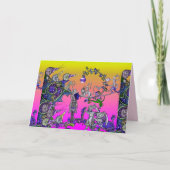 中世の推定の戦争、騎士、巨大なカタツムリのピンク シーズンカード (正面)