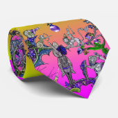 中世の推定の戦争、騎士、巨大なカタツムリのピンク ネクタイ (ロール)