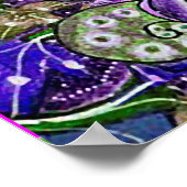 中世の推定の戦争、騎士、巨大なカタツムリのピンク ポスター (角)