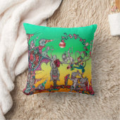 中世の推定の戦争、騎士、巨大なカタツムリ緑 クッション (ブランケット)