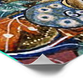 中世の推定の戦争、騎士、巨大なカタツムリ青 ポスター (角)