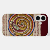 中世の推定スネーク・ドラゴン・サークル Case-Mate iPhoneケース (裏面 (横))